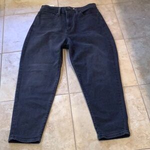 Levi’s High Waisted Mom Jean 28,  black/gray wash